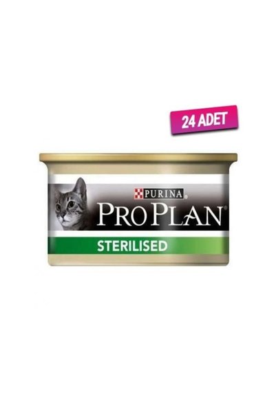 Purina Pro Plan 24 Adet - Pro Plan Sterilised Ton Ve Somonlu Konserve 85 Gr