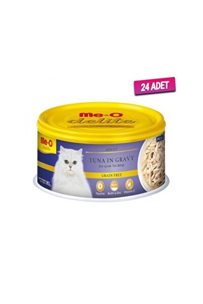 me-o 24 Adet - Meo Delite Tahılsız Sos Içinde Ton Balıklı Yetişkin Kedi Konse...