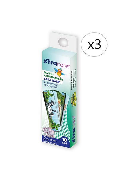 Xtracare Cute Heroes Band-Aid 10 x 3 Pieces