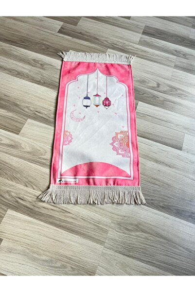 hicazavm Küçük Boy Dijital Baskı Altı Astarlı Namaz Dua Ibadet Seccadesi 38x70cm