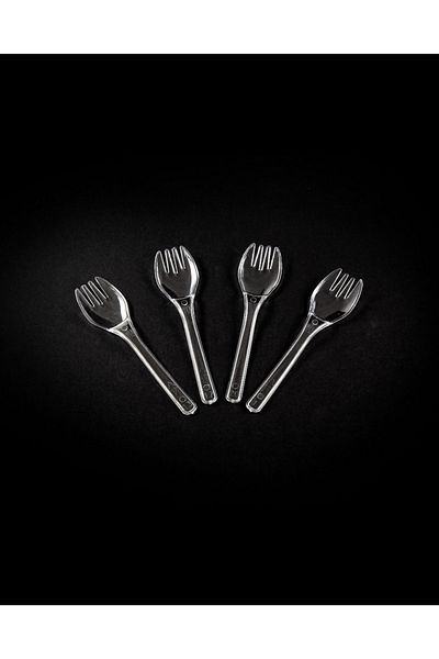 14Süs Plastic Mini Forks 250 Pieces (1 Pack)