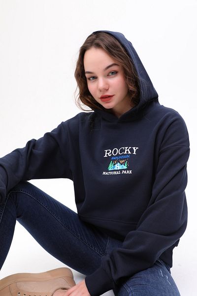 JFlinn Φούτερ με κουκούλα Unisex Oversize Rocky Ebroidery