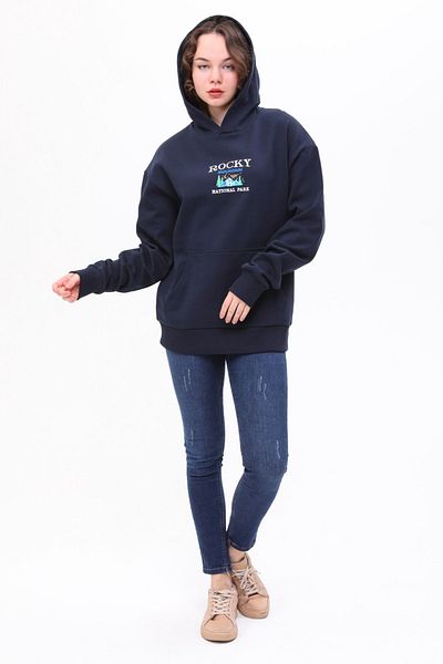 JFlinn Φούτερ με κουκούλα Unisex Oversize Rocky Ebroidery
