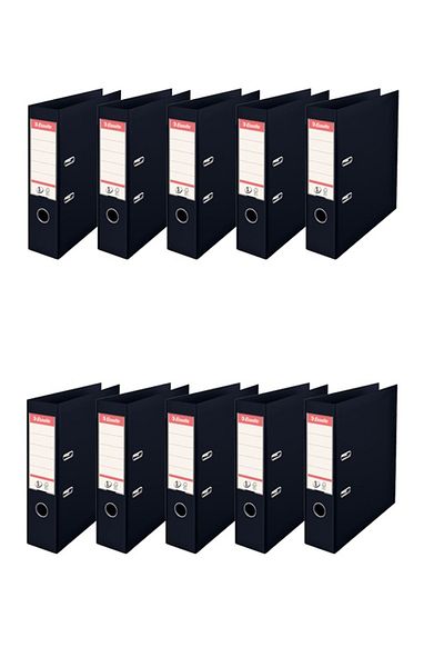 Esselte 10 Pieces Office Folder Eco Wide Slt-9940-95 Black