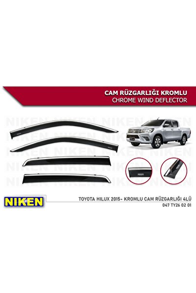 Niken Toyota Hılux 2015 2016 2017 2018 2019 2020 Kromlu Cam Rüzgarlığı
