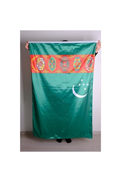 ZC Bayrak Türkmenistan Milli Gönder Bayrağı Raşel Dijital Baskı 70x105