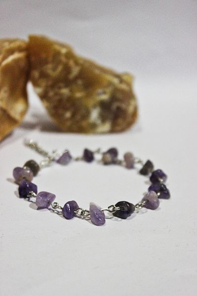 Mıçı Amethyst Broken Stone Bracelet