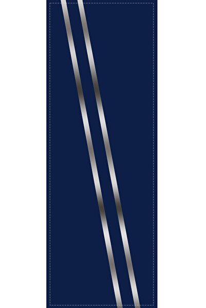 Viva Home Lacivert 40 X 140 Silver Premium Süet Dokuma Kumaş Leke Tutmaz Masa Örtüsü Runner Rnr513