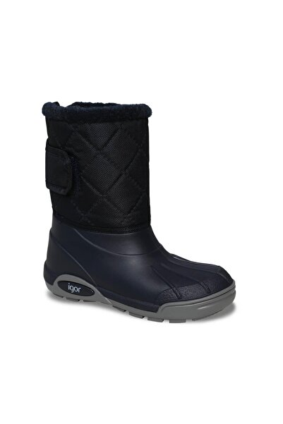 IGOR Topo Ski Nylon Kids Rain Boots - Navy Blue
