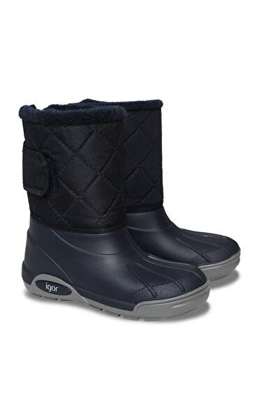 IGOR Topo Ski Nylon Kids Rain Boots - Navy Blue