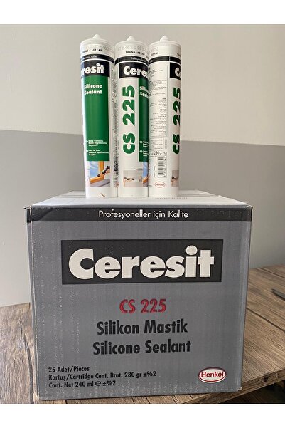 Ceresit Cs 225 Silikon Mastik Şeffaf 280 Gr 25'li Koli