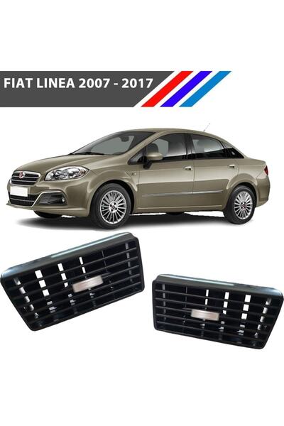Genel Markalar Fiat Linea Havalandırma Izgarası Köşe Sol-sağ Set Krom Düğmeli
