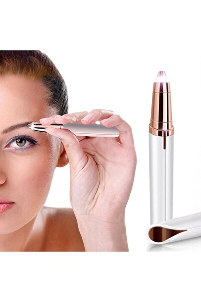Flawless Elektrikli Pilli Kaş Bıyık Yüz Alma Epilatörü Kalemi Cihazı