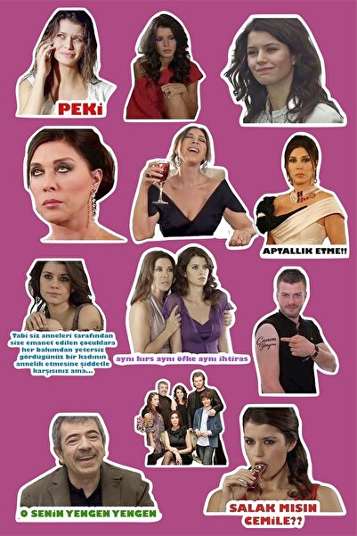 BENİMSER REKLAM Aşk-ı Memnu مجموعة ملصقات للكمبيوتر المحمول والكمبيوتر اللوحي...