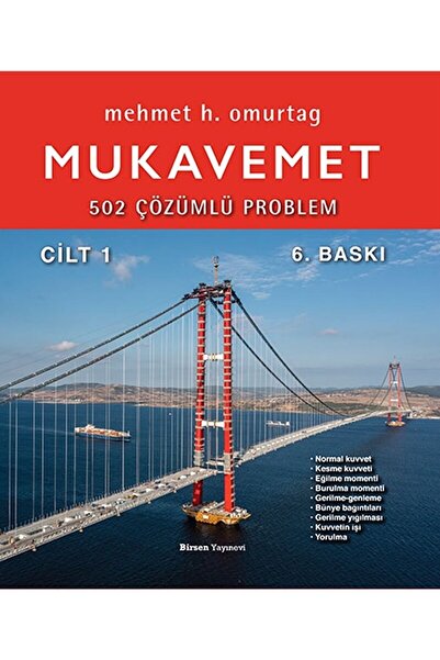 Birsen Yayınevi Mukavemet - 502 Çözümlü Problemler Cilt 1 / Mehmet H. Omurtag...