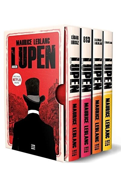 dokuzyayinlari Arsen Lüpen-kutulu Kırmızı Set (4 Kitap Takım) / Maurice Lebla...