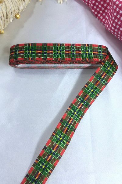 Hobigram Κόκκινο πράσινο κορδέλα συσκευασίας δώρου Πρωτοχρονιάς 2023 – Πρωτοχρονιάτικο στολίδι, κομψό σχέδιο, γυναικείο αξεσουάρ