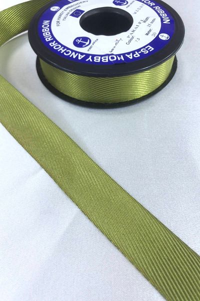 Hobigram Oil Green Houndstooth Ribbon Η τιμή είναι για 1 μέτρο – Κορδέλα, Κομψό Σχέδιο, Γυναικείο Αξεσουάρ