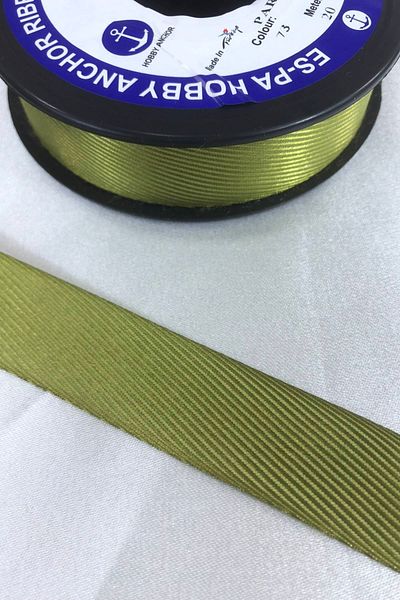 Hobigram Oil Green Houndstooth Ribbon Η τιμή είναι για 1 μέτρο – Κορδέλα, Κομψό Σχέδιο, Γυναικείο Αξεσουάρ