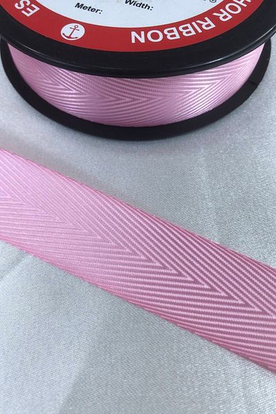 Hobigram Ροζ Κορδέλα Houndstooth Τιμή για 1 Μέτρο – Κορδέλα, Κομψό Σχέδιο, Γυναικείο Αξεσουάρ – Κορδέλα – Κουν