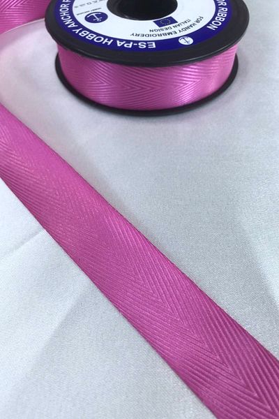 Hobigram Ροζ Χρώμα Κορδέλα Houndstooth Τιμή για 1 Μέτρο – Κορδέλα, Κομψό Σχέδιο, Γυναικείο Αξεσουάρ – Κορδέλα