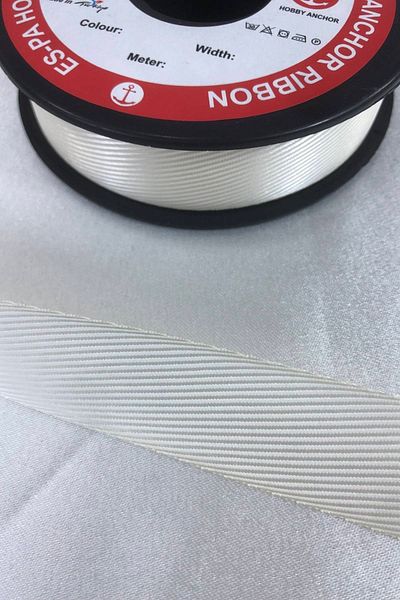 Hobigram Κρεμ Χρώμα Houndstooth Κορδέλα 1 μέτρο Τιμή – Κορδέλα, Κομψό Σχέδιο, Γυναικείο Αξεσουάρ – Κορδέλα –