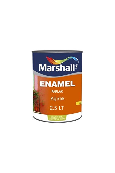 Marshall Enamel Parlak Sentetik Boya 2,5 Lt Koyu Kahve