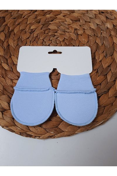 PİLEKİ BABY Newborn Baby Gloves 0 6 Months 100% Combed Cotton 4 Pairs Gloves