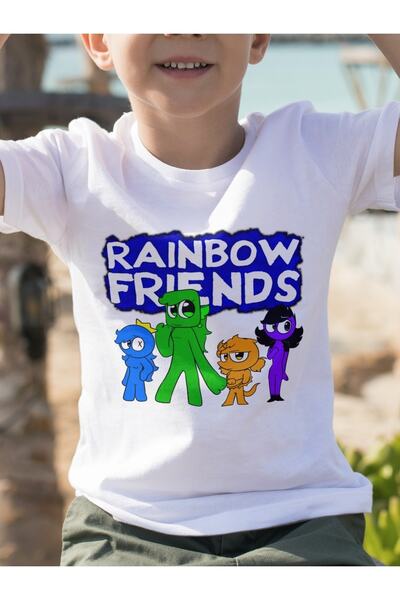 yirmi Tricou pentru fete unisex Rainbow Friends