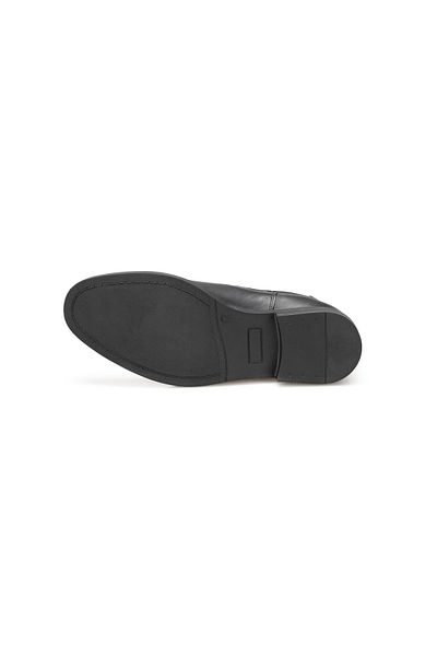 TwoEgoist Men's Genuine Leather Black Laceless Warm Lined Lightweight Eva Sole Chelsea Boots