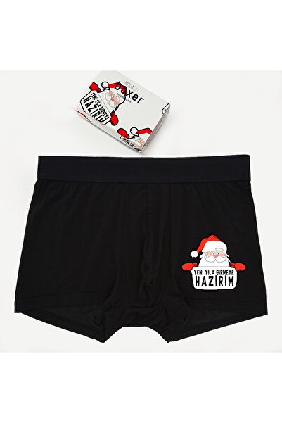 modacix هدية رجالية سوداء جاهزة للانطلاق في صندوق تصميم الملاكم المضحك الممتع...