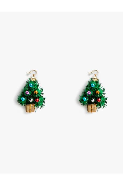 Koton Christmas Themed - Pine Tree Look Earrings