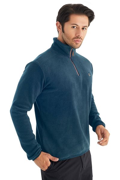 Crozwise Half Zipper - Ανδρικό Petrol Sports Fleece - 6036-11