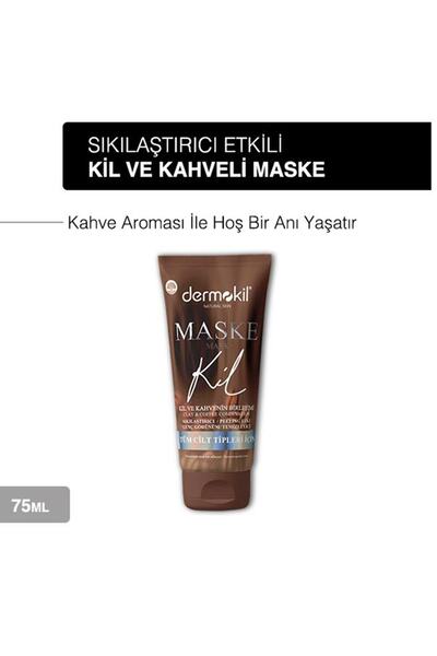 Dermokil Sıkılaştırıcı Genç Görünüm Için Kahve Içerikli Yüz Kil Maskesi 75 Ml X 3 Adet