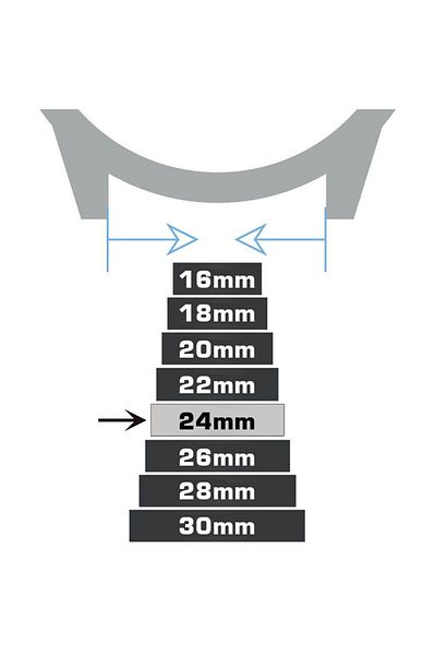 Saatse Silicone Watch Band 24mm