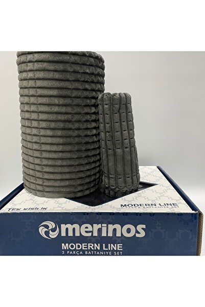 Merinos Modernline Tek Kişilik 2 Parça Battaniye Seti