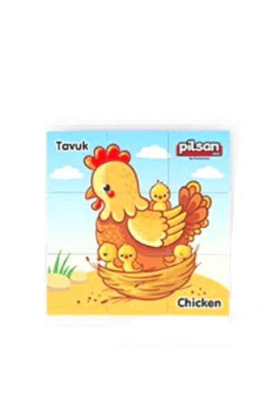PİLSAN Animal Series Puzzle 9 Pieces - Chicken