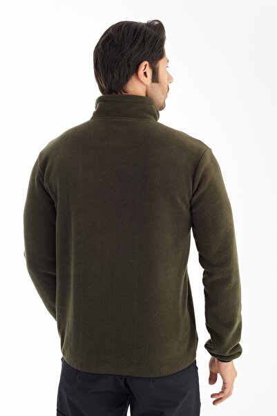 Crozwise Half Zippered - Men's Khaki Sports Fleece - 6036-04