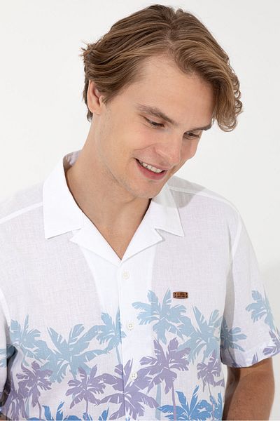 U.S. Polo Assn. Cămașă albastră pentru bărbați