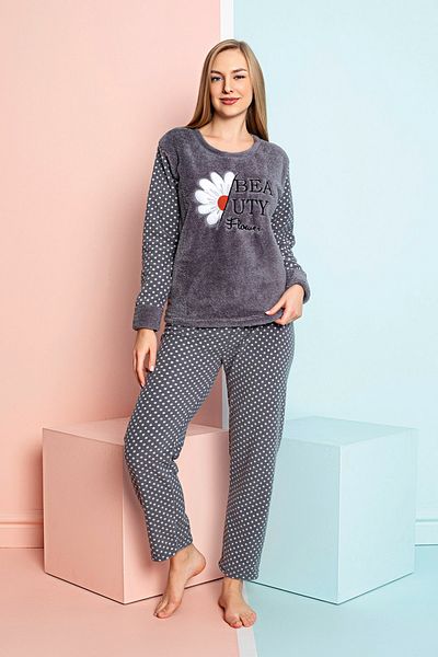 nisaNCa Winter Women's Fleece Pajama Set - New Year's Pajamas