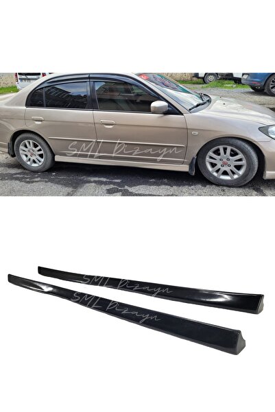 SML Dizayn Civic Vtec 2 Yan Marşpiyel 2001-2006 (PLASTİK) Boyasız Vtec 2 Yan-...