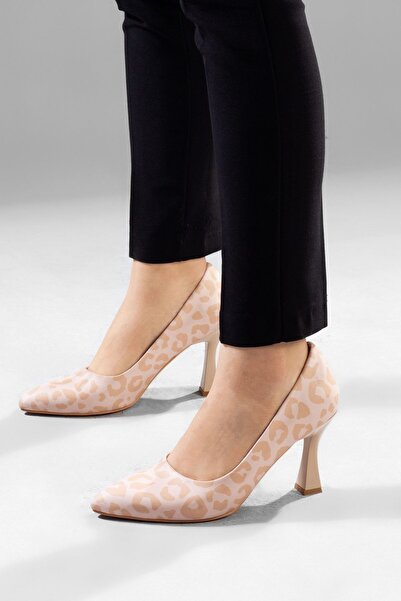 Adım Adım Women's Giraffe Patterned Heeled Shoes