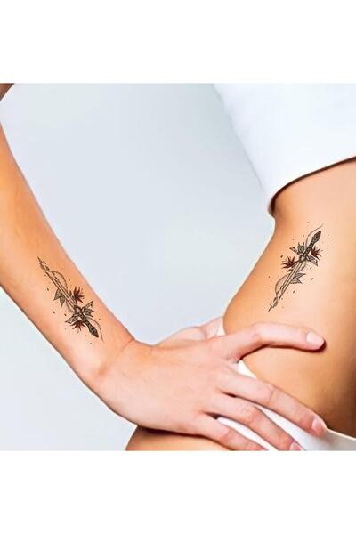 Mecit Tuhafiye Kılıç Ve Yaprak Geçici Dövme