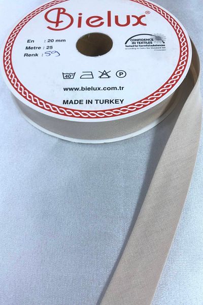 Hobigram Mink Koton Piping Πλάτος 2 cm Μήκος 1 μέτρο – Κορδέλα, Κομψό Σχέδιο, Γυναικείο Αξεσουάρ
