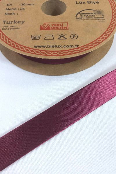 Hobigram Plum Satin Piping Πλάτος 2 cm Μήκος 1 μέτρο – Ειδικό σχέδιο, αξεσουάρ, ποιοτική παραγωγή, εντυπωσιακό στυλ
