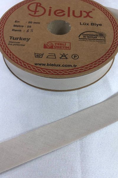 Hobigram Ανοιχτό βιζόν βαμβακερό κορδόνι πλάτος 2 cm μήκος 1 μέτρο – κορδέλα, κομψό σχέδιο, γυναικείο αξεσουάρ