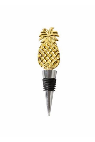 Porland Shiraz Gold Pineapple Bottle Stopper 12cm