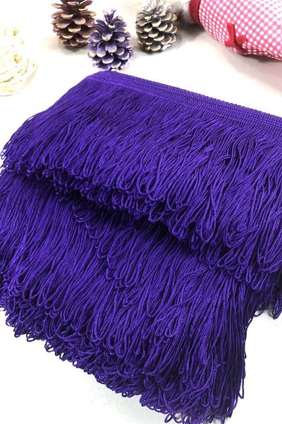 Hobigram Μπλε Navy Fringe Φούντα Πλάτος 20 cm 1 μέτρο – Διακοσμητική κορδέλα
