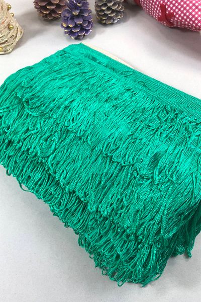 Hobigram Water Green Fringe Tassel Width 20 cm 1 Meter – Special Design, Accessory, Quality Production, Eye-Catching Style –