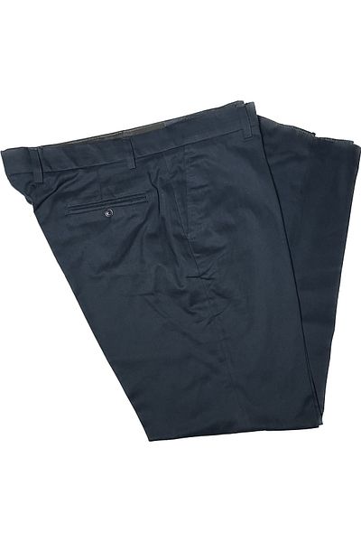 APT PRESTIGE Men's Plus Size Navy Blue Gabardine Trousers